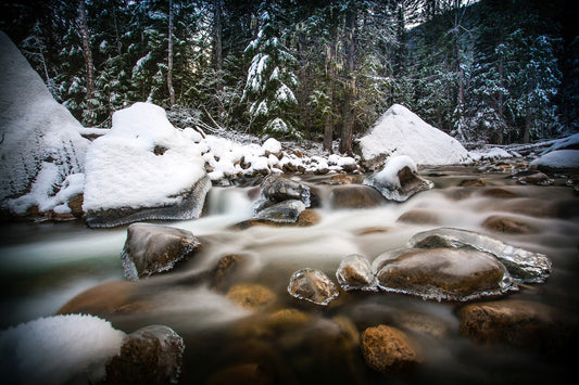 Ice on Norns Creek, BC