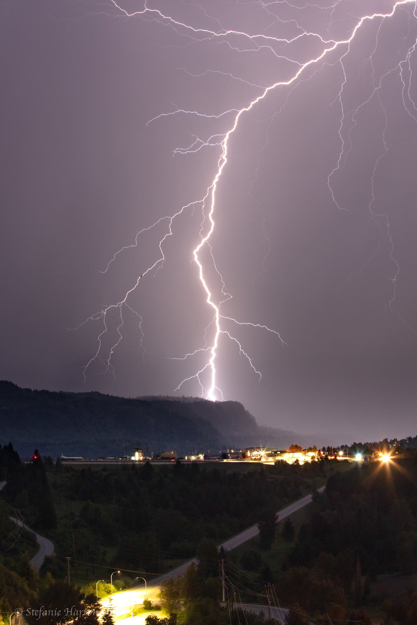 Lightning over Castlegar