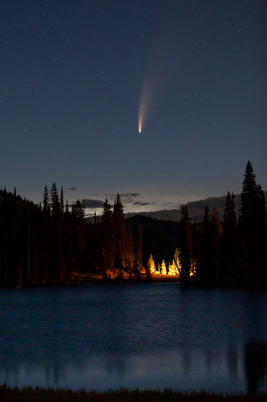 Neowise Comet over Bridal Lake