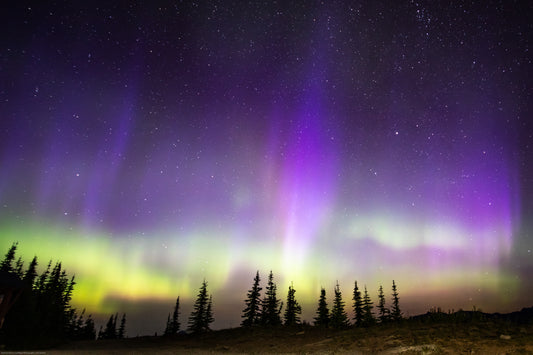 Northern Lights in The Selkirk Mountains